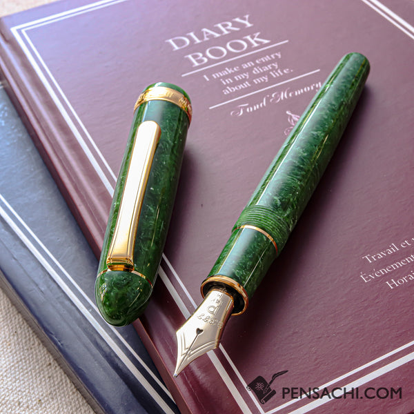 PLATINUM #3776 Century Celluloid Fountain Pen - Emerald