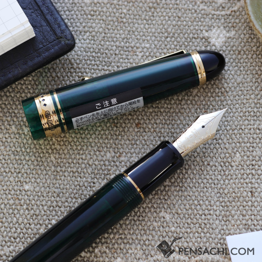 PILOT Limited Edition Custom 823 Fountain Pen - Demonstrator Green Rikka