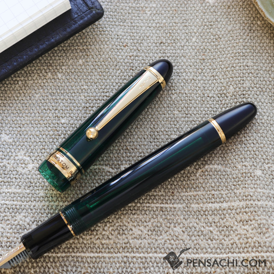 PILOT Limited Edition Custom 823 Fountain Pen - Demonstrator Green Rikka