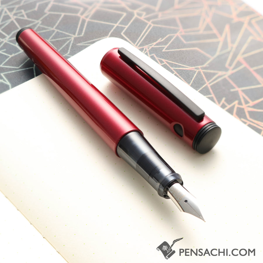 PILOT Lightive Fountain Pen - Active Red - PenSachi Japanese Limited Fountain Pen