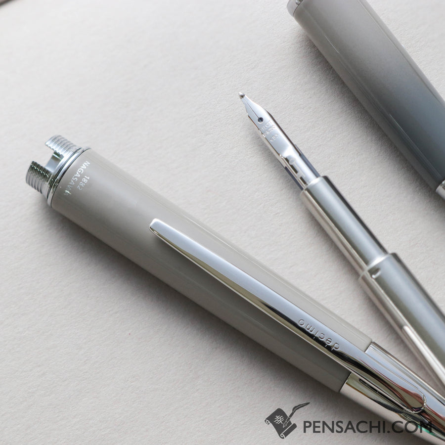 PILOT Limited Edition Vanishing Point Capless Decimo Fountain Pen - Kaigan Stone Gray - PenSachi Japanese Limited Fountain Pen