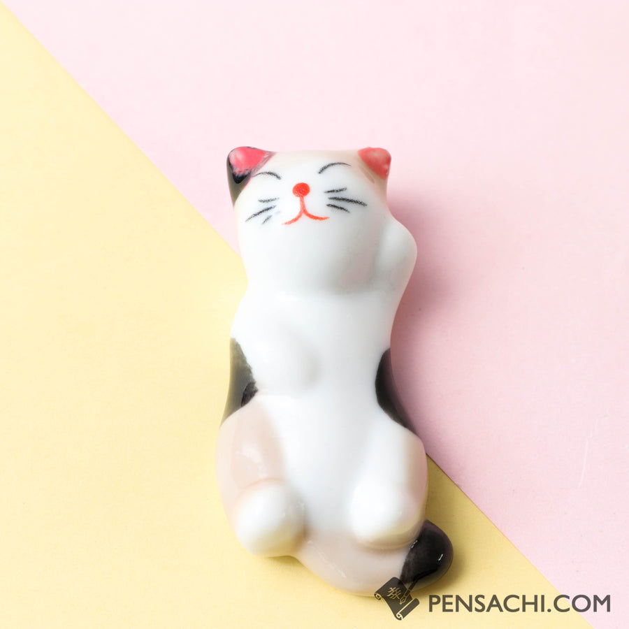 Pen / Chopstick Rest - Calico Cat