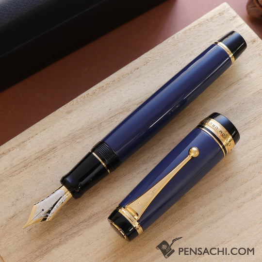 PILOT Custom Urushi Fountain Pen - Navy Blue - PenSachi Japanese Fountain Pen