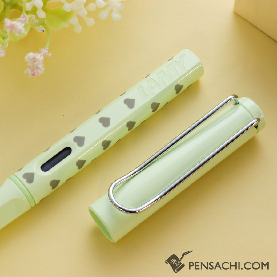 LAMY Safari Special Edition Fountain Pen - Hearts Green