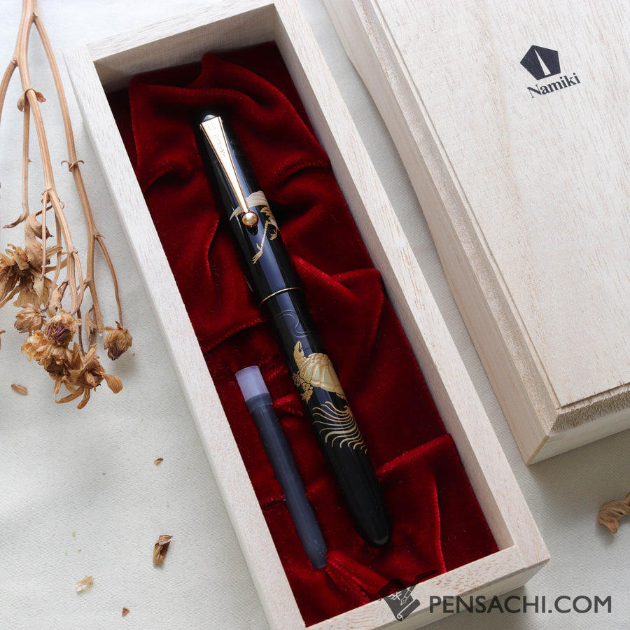 Namiki Nippon Art Fountain Pen - Crane and Turtle