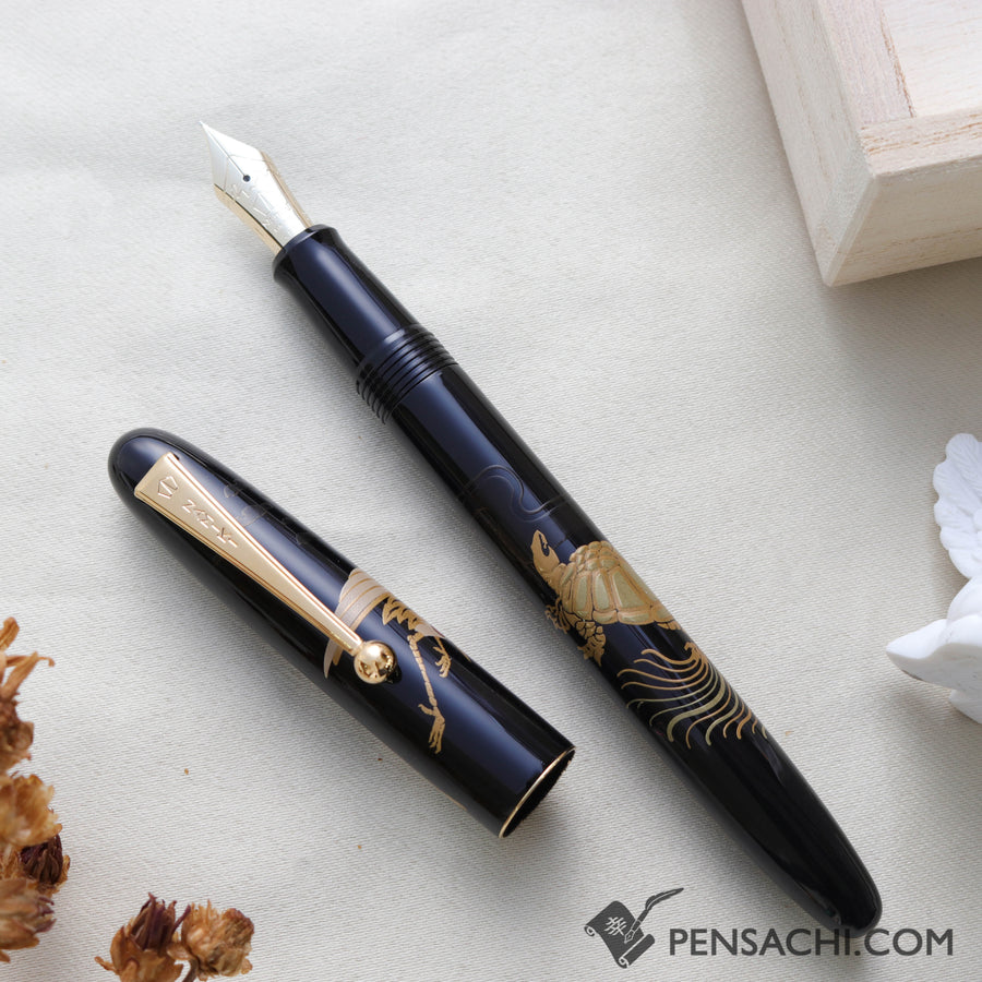 Namiki Nippon Art Fountain Pen - Crane and Turtle