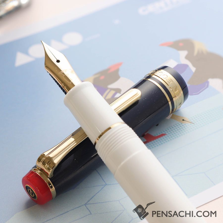 SAILOR Limited Edition Pro Gear Slim Mini Fountain Pen Set - Northern Rockhopper Penguin - PenSachi Japanese Limited Fountain Pen