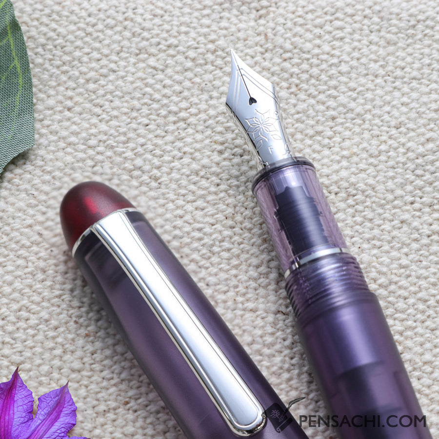 PLATINUM #3776 Limited Edition Fountain Pen - Clematis - PenSachi Japanese Limited Fountain Pen