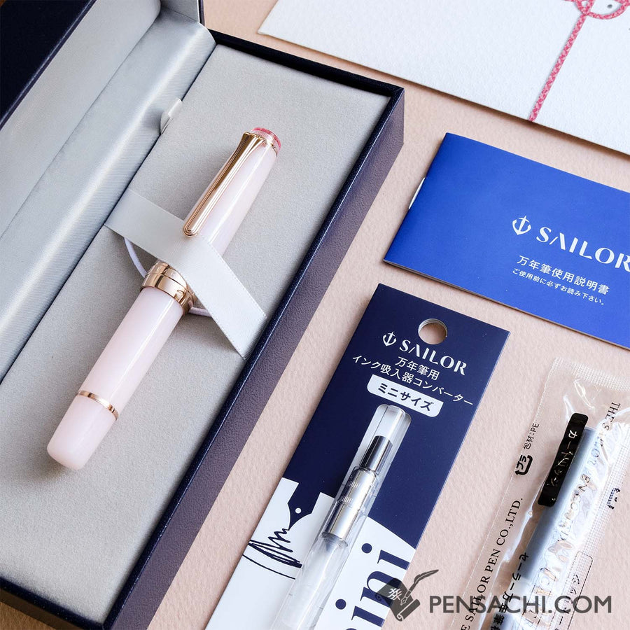 SAILOR Limited Edition Pro Gear Slim Mini Fountain Pen - Kubo Sakura Palm - PenSachi Japanese Limited Fountain Pen