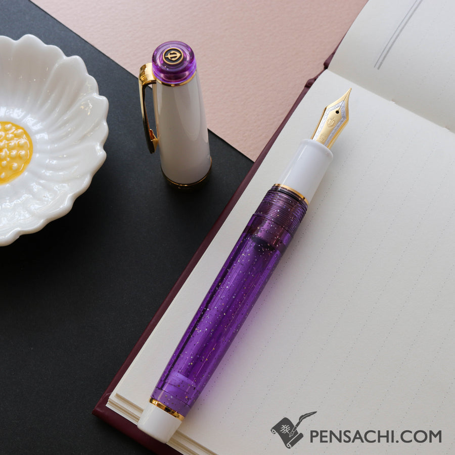 SAILOR Limited Edition Pro Gear Classic Demonstrator Fountain Pen - Sparkling Royal Purple - PenSachi Japanese Limited Fountain Pen