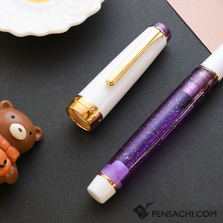 SAILOR Limited Edition Pro Gear Classic Demonstrator Fountain Pen - Sparkling Royal Purple - PenSachi Japanese Limited Fountain Pen