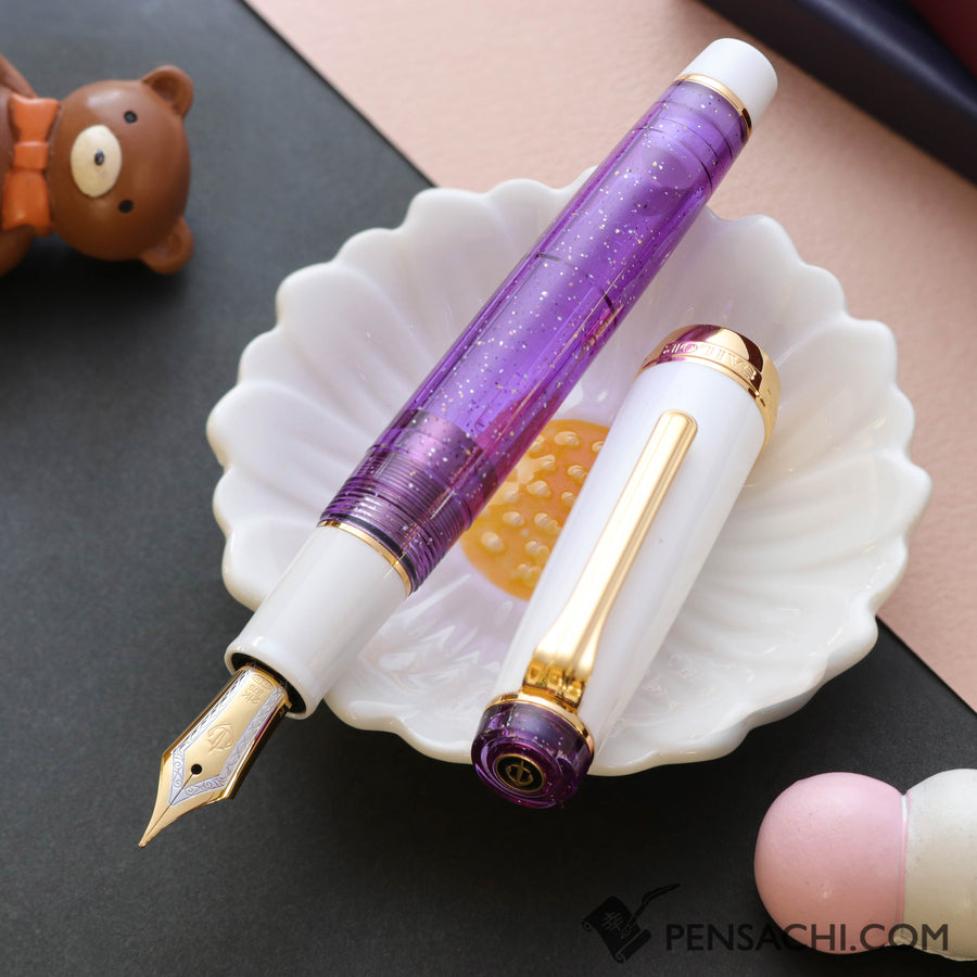 SAILOR Limited Edition Pro Gear Classic Demonstrator Fountain Pen - Sparkling Royal Purple - PenSachi Japanese Limited Fountain Pen