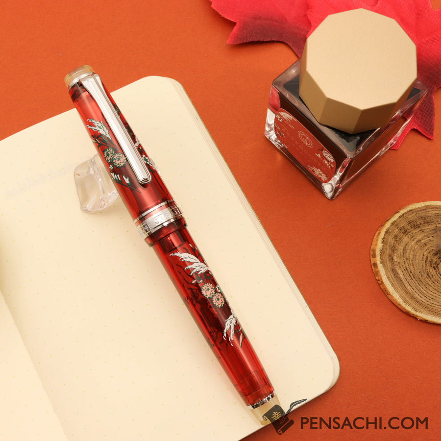 SAILOR Limited Edition Pro Gear Slim Set - Antique Bouquet Silver Red