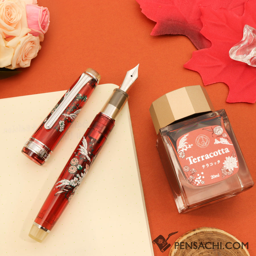 SAILOR Limited Edition Pro Gear Slim Set - Antique Bouquet Silver Red