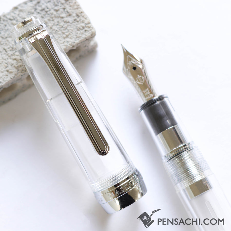 SAILOR Limited Edition Pro Gear Slim (Sapporo) Demonstrator Fountain Pen - Transparent Silver