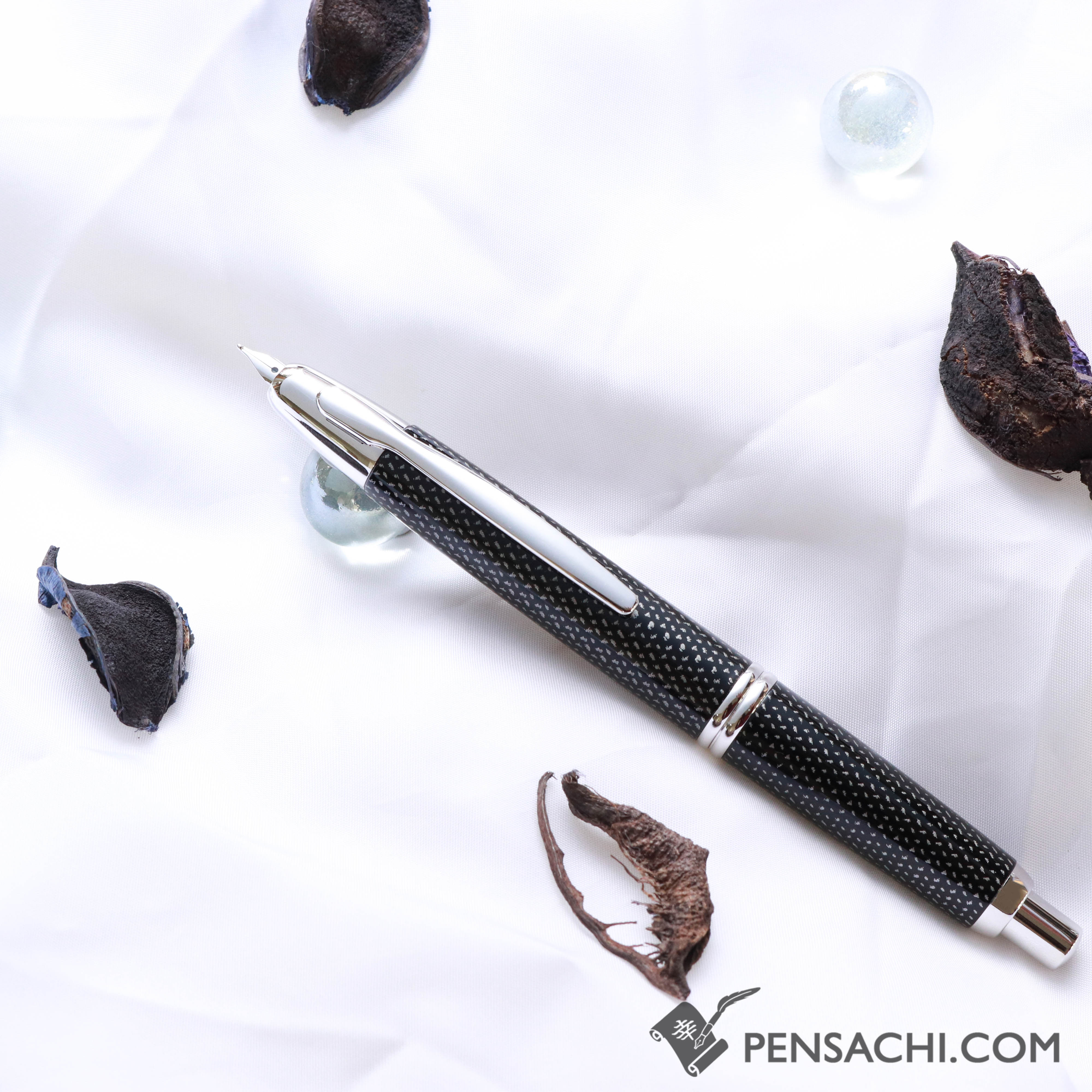 PILOT Vanishing Point Capless Fountain Pen - Black Carbonesque