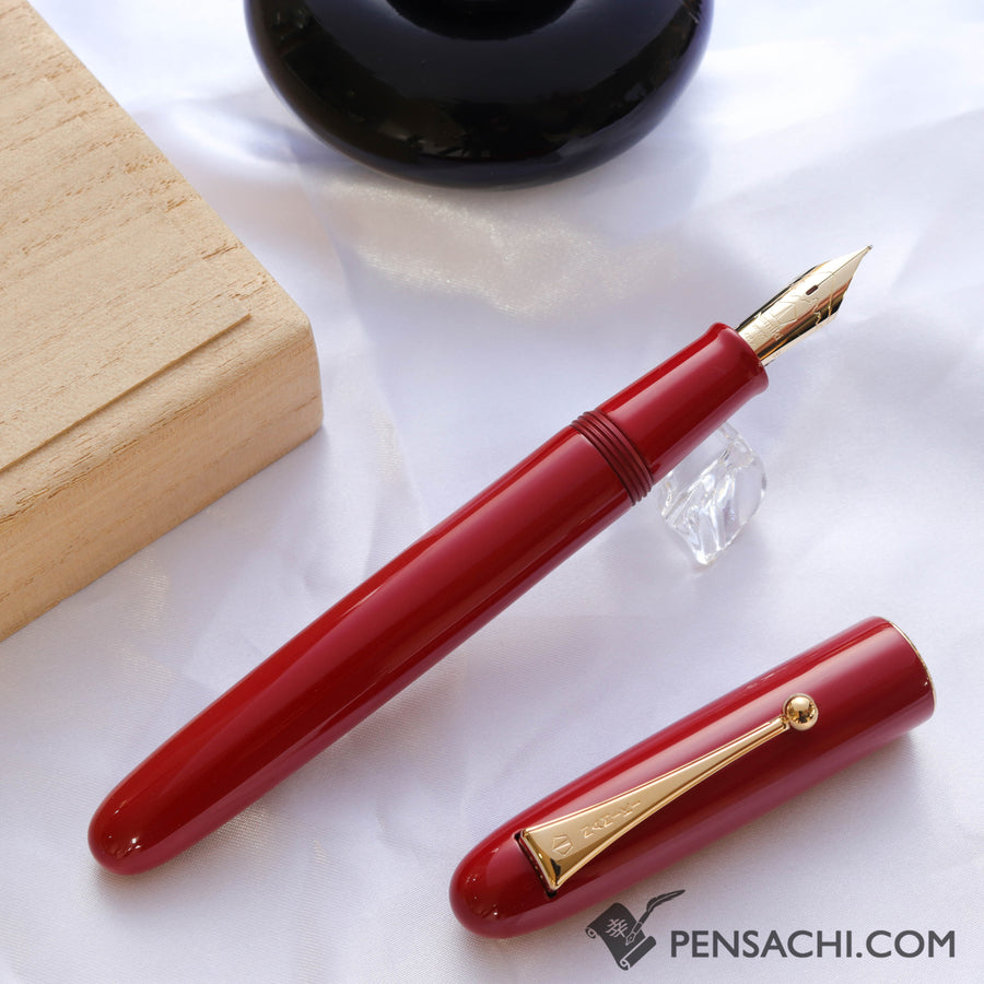 Namiki Urushi Lacquer Vermilion No.20 18kt Gold nib Fountain Pen