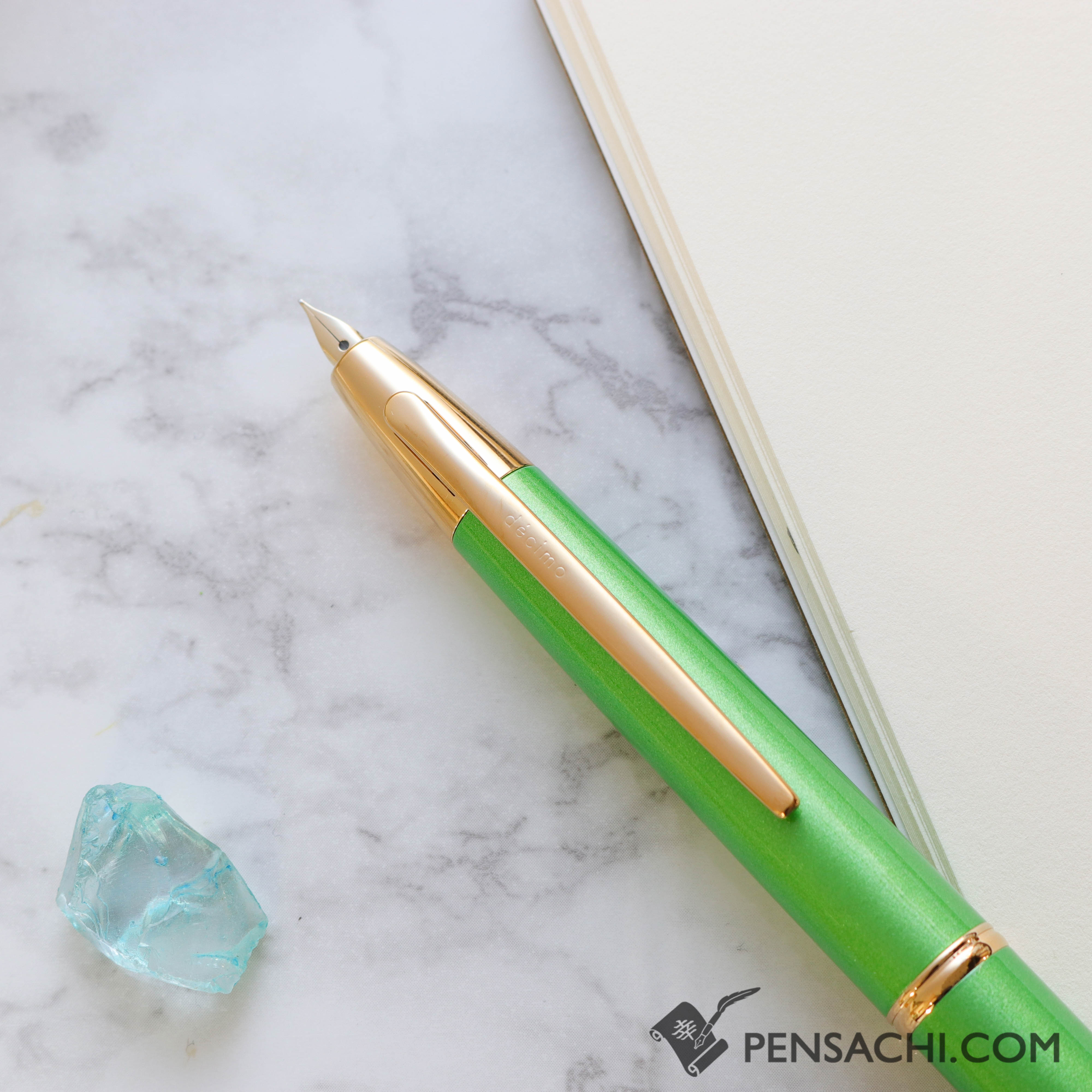 PILOT Limited Edition Vanishing Point Capless Decimo Fountain Pen - Peridot  Green | PenSachi - Japan Limited Fountain Pen