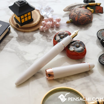 SAILOR Fasciner Fountain Pen - Pearl White - PenSachi Japanese Limited Fountain Pen