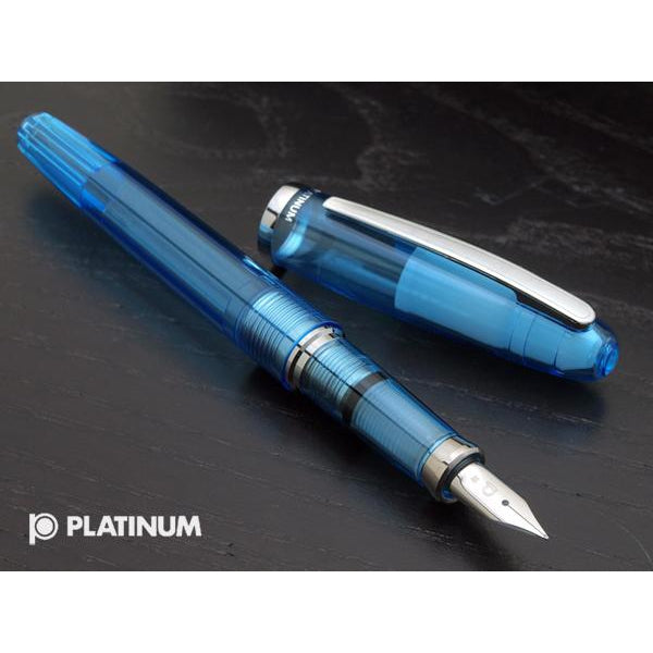 PLATINUM Balance Fountain Pen - Crystal Blue | PenSachi - Japan Limited ...