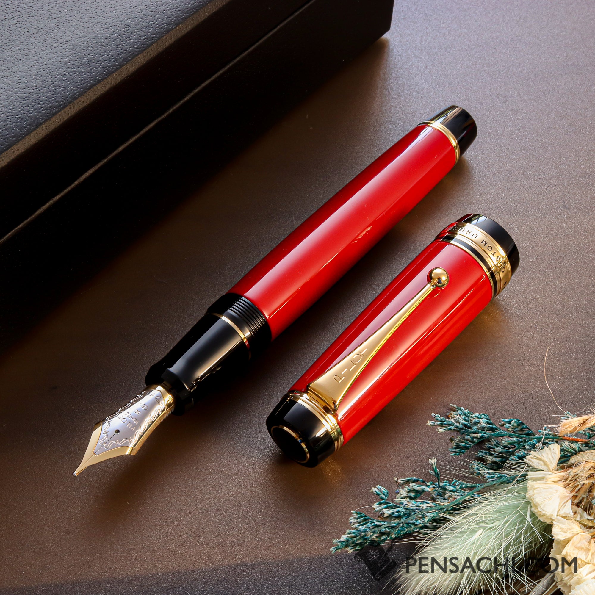 PILOT Custom Urushi Fountain Pen - Shu Vermillion | PenSachi - Japan  Limited Fountain Pen