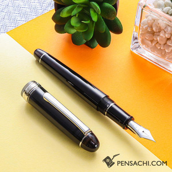 PLATINUM #3776 Century Rhodium Fountain Pen - Black Diamond | PenSachi ...