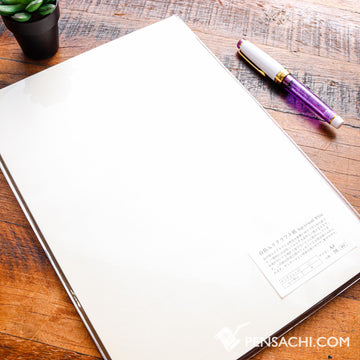 Yamamoto A4 Loose Sheet Paper (50 Sheets) - Suji Iri Kraft White - PenSachi Japanese Limited Fountain Pen